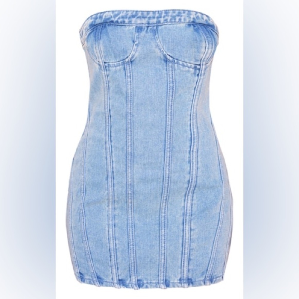 PRETTY LITTLE THINGS | Denim Mini Dress